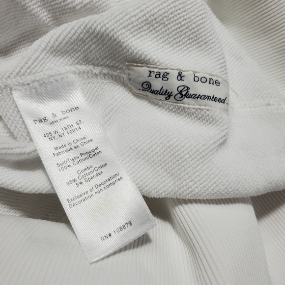 Rag & Bone White Eyelet Cotton Pullover Top - Picture 7 of 10